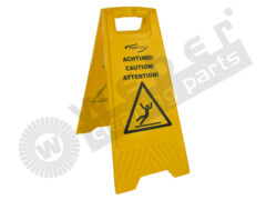 CleanTrack Warnschild 3-sprachig