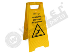CleanTrack Warnschild 3-sprachig