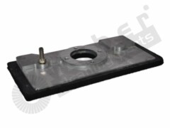 Halteplatte mit Haftbelag 25 x 12
