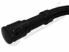 Ablassschlauch NW 38 mit Quetschtülle+Deckel - Farbe schwarz