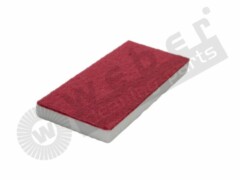 Melamin W-Pad 18 kg/m³ weiß/rot Pads Melamin