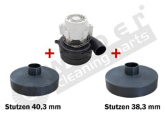 Saugmotor 230 V / 1000 W TG S2 mit Kunststoffstutzen Cleanfix